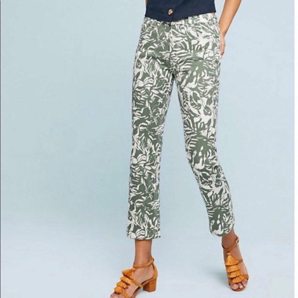 Pilcro & the Letterpress Tropical Cropped Jeans